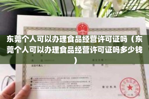 东莞个人可以办理食品经营许可证吗（东莞个人可以办理食品经营许可证吗多少钱）