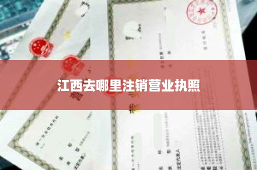 江西去哪里注销营业执照