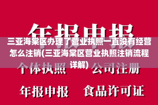 三亚海棠区办理了营业执照一直没有经营怎么注销(三亚海棠区营业执照注销流程详解)