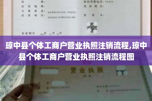 琼中县个体工商户营业执照注销流程,琼中县个体工商户营业执照注销流程图