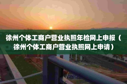 徐州个体工商户营业执照年检网上申报（徐州个体工商户营业执照网上申请）