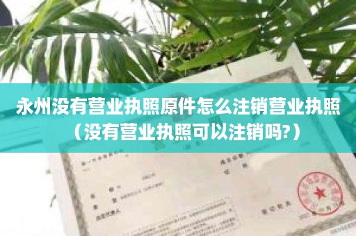 永州没有营业执照原件怎么注销营业执照（没有营业执照可以注销吗?）