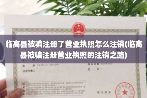 临高县被骗注册了营业执照怎么注销(临高县被骗注册营业执照的注销之路)