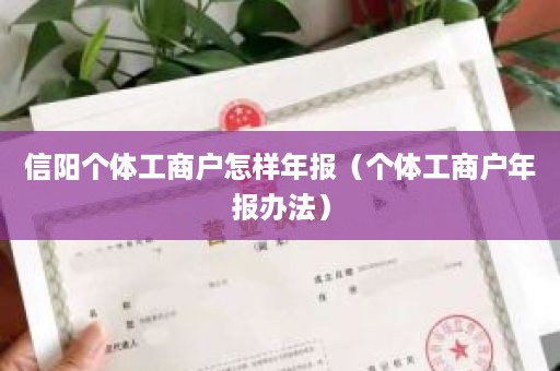 信阳个体工商户怎样年报（个体工商户年报办法）