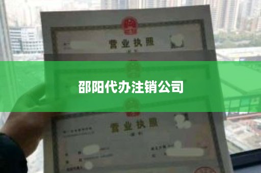 邵阳代办注销公司