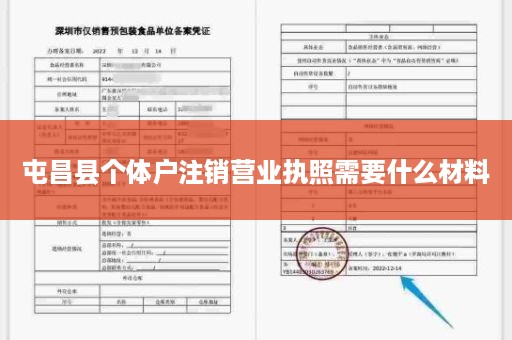 屯昌县个体户注销营业执照需要什么材料