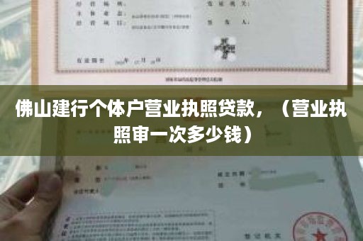 佛山建行个体户营业执照贷款，（营业执照审一次多少钱）