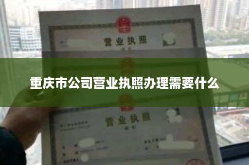 重庆市公司营业执照办理需要什么