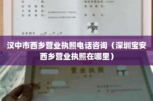 汉中市西乡营业执照电话咨询（深圳宝安西乡营业执照在哪里）