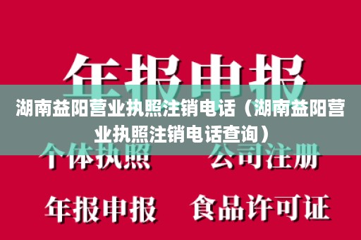 湖南益阳营业执照注销电话（湖南益阳营业执照注销电话查询）