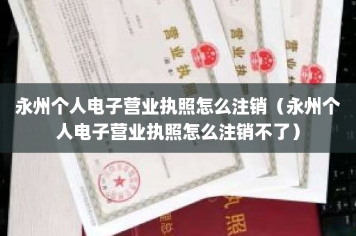 永州个人电子营业执照怎么注销（永州个人电子营业执照怎么注销不了）