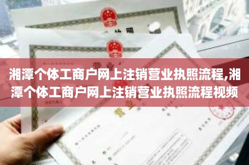 湘潭个体工商户网上注销营业执照流程,湘潭个体工商户网上注销营业执照流程视频