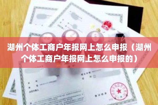 湖州个体工商户年报网上怎么申报（湖州个体工商户年报网上怎么申报的）