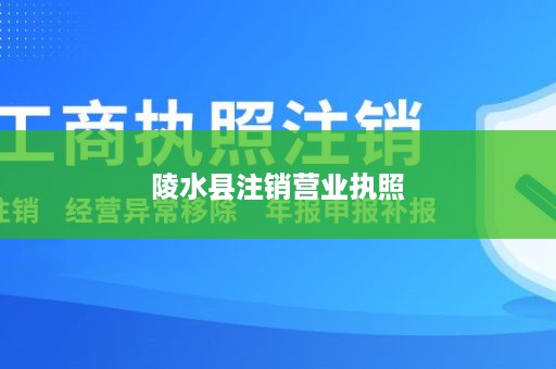 陵水县注销营业执照