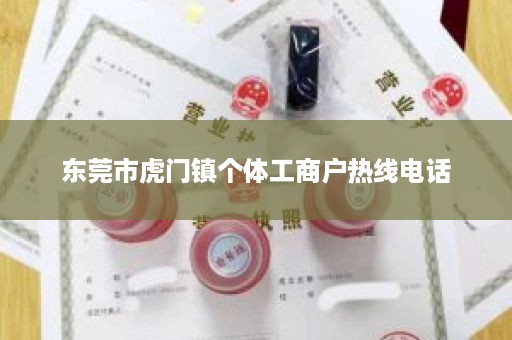 东莞市虎门镇个体工商户热线电话