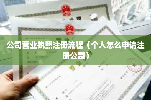 公司营业执照注册流程（个人怎么申请注册公司）