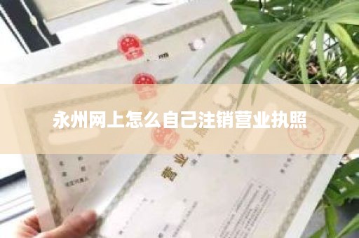 永州网上怎么自己注销营业执照