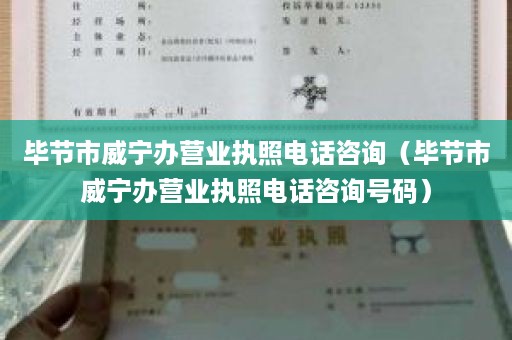 毕节市威宁办营业执照电话咨询（毕节市威宁办营业执照电话咨询号码）