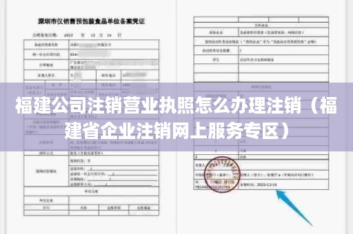 福建公司注销营业执照怎么办理注销（福建省企业注销网上服务专区）