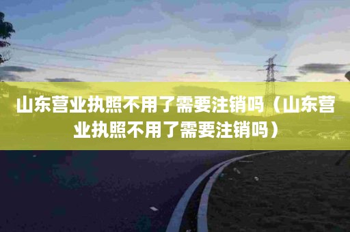 山东营业执照不用了需要注销吗（山东营业执照不用了需要注销吗）