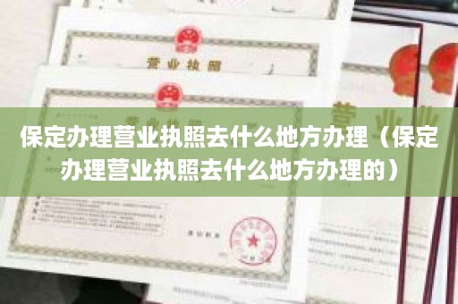 保定办理营业执照去什么地方办理（保定办理营业执照去什么地方办理的）