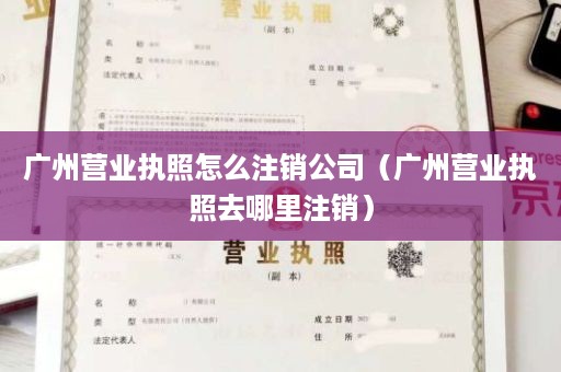 广州营业执照怎么注销公司（广州营业执照去哪里注销）