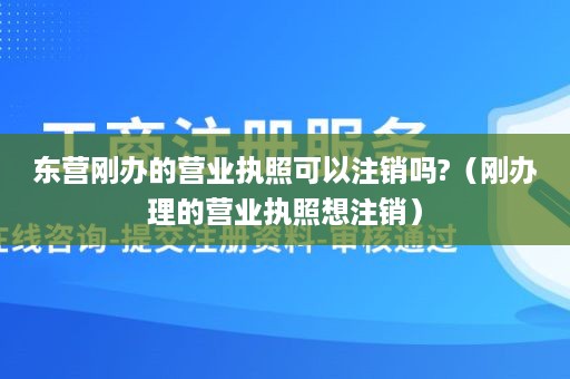 东营刚办的营业执照可以注销吗?（刚办理的营业执照想注销）