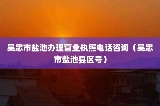 吴忠市盐池办理营业执照电话咨询（吴忠市盐池县区号）