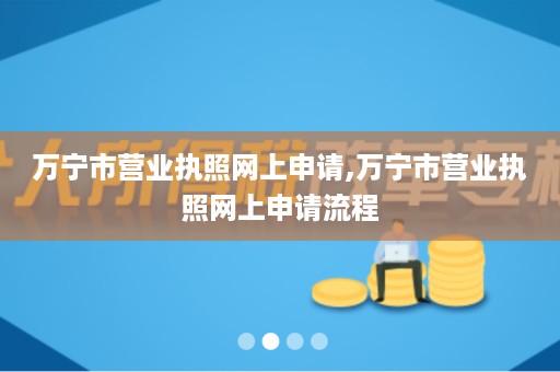 万宁市营业执照网上申请,万宁市营业执照网上申请流程