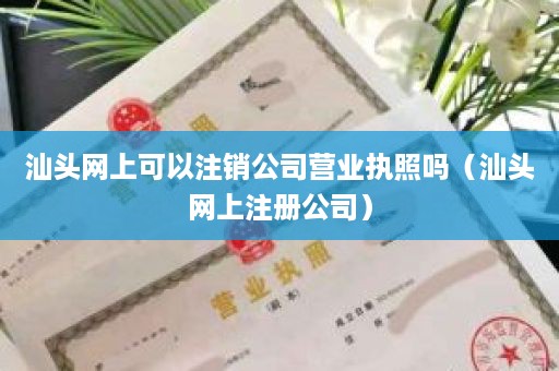 汕头网上可以注销公司营业执照吗（汕头网上注册公司）