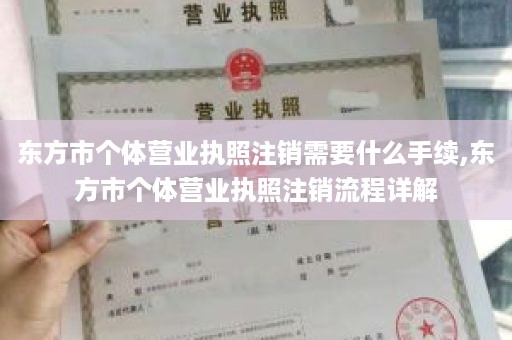 东方市个体营业执照注销需要什么手续,东方市个体营业执照注销流程详解