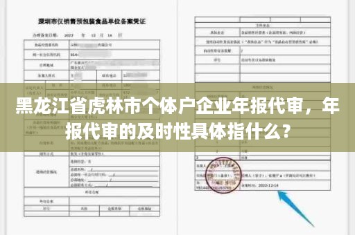 黑龙江省虎林市个体户企业年报代审，年报代审的及时性具体指什么？