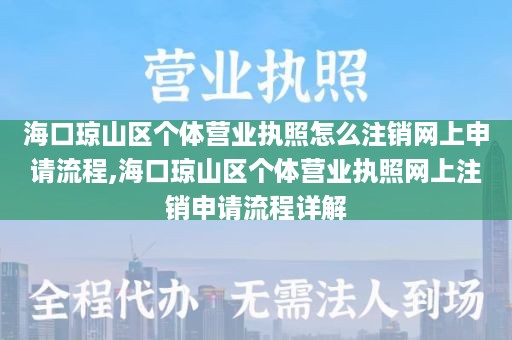 海口琼山区个体营业执照怎么注销网上申请流程,海口琼山区个体营业执照网上注销申请流程详解