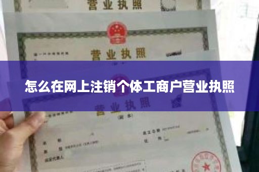 怎么在网上注销个体工商户营业执照