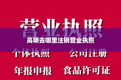 高明去哪里注销营业执照