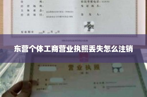 东营个体工商营业执照丢失怎么注销