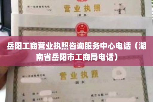 岳阳工商营业执照咨询服务中心电话（湖南省岳阳市工商局电话）