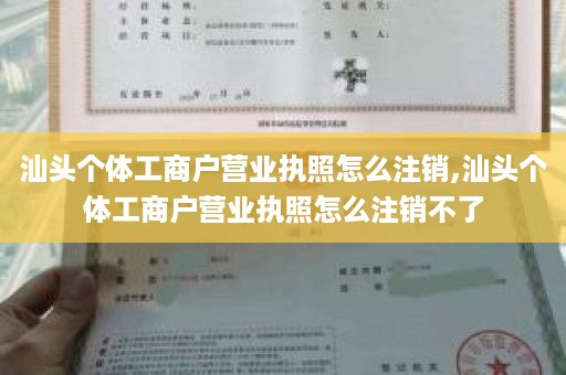 汕头个体工商户营业执照怎么注销,汕头个体工商户营业执照怎么注销不了