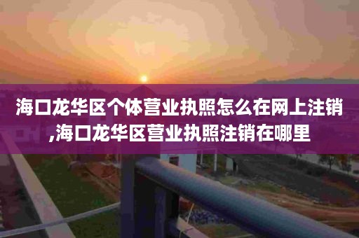 海口龙华区个体营业执照怎么在网上注销,海口龙华区营业执照注销在哪里