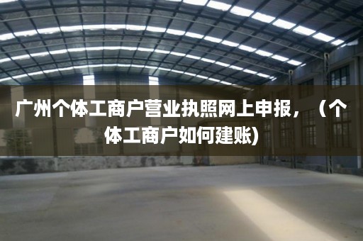 广州个体工商户营业执照网上申报，（个体工商户如何建账)