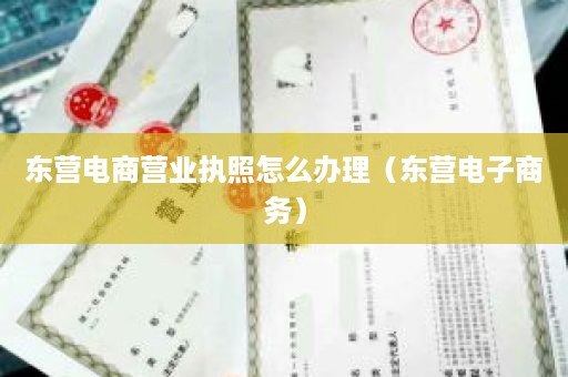 东营电商营业执照怎么办理（东营电子商务）