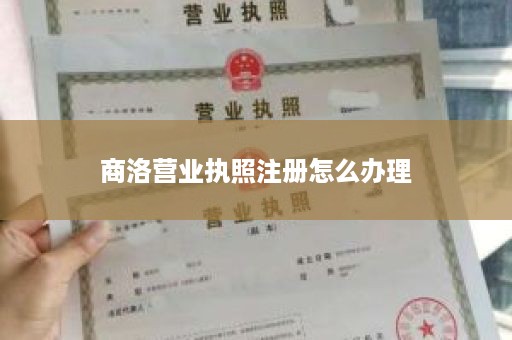 商洛营业执照注册怎么办理