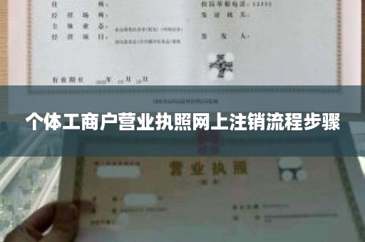 个体工商户营业执照网上注销流程步骤