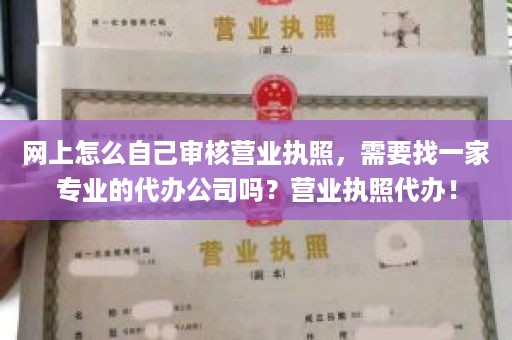 网上怎么自己审核营业执照，需要找一家专业的代办公司吗？营业执照代办！