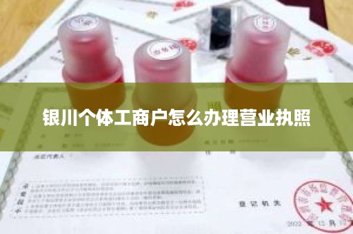 银川个体工商户怎么办理营业执照