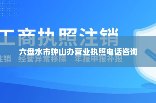 六盘水市钟山办营业执照电话咨询