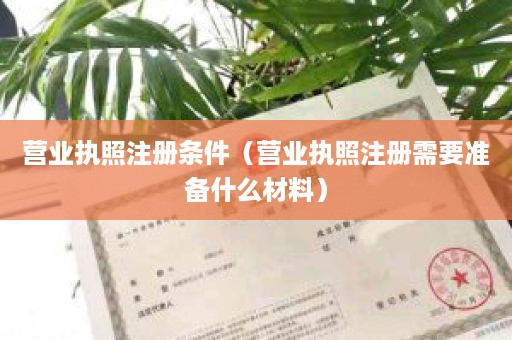 营业执照注册条件（营业执照注册需要准备什么材料）