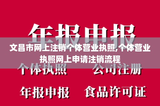 文昌市网上注销个体营业执照,个体营业执照网上申请注销流程