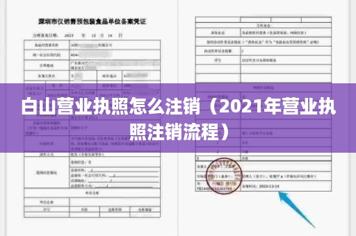 白山营业执照怎么注销（2021年营业执照注销流程）