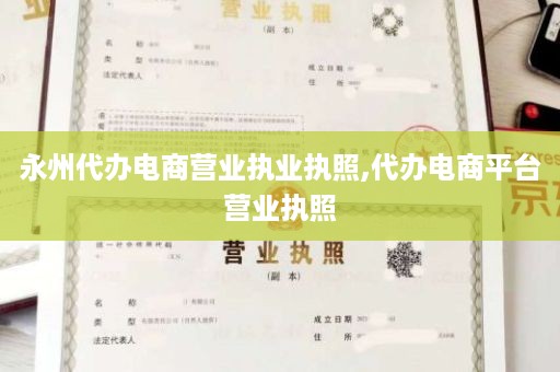 永州代办电商营业执业执照,代办电商平台营业执照